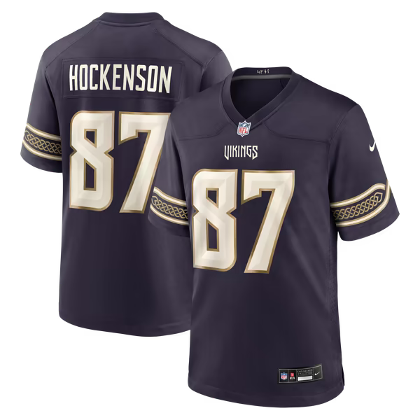 Nike T.J. Hockenson Minnesota Vikings 2026 Rivalries Game Jersey