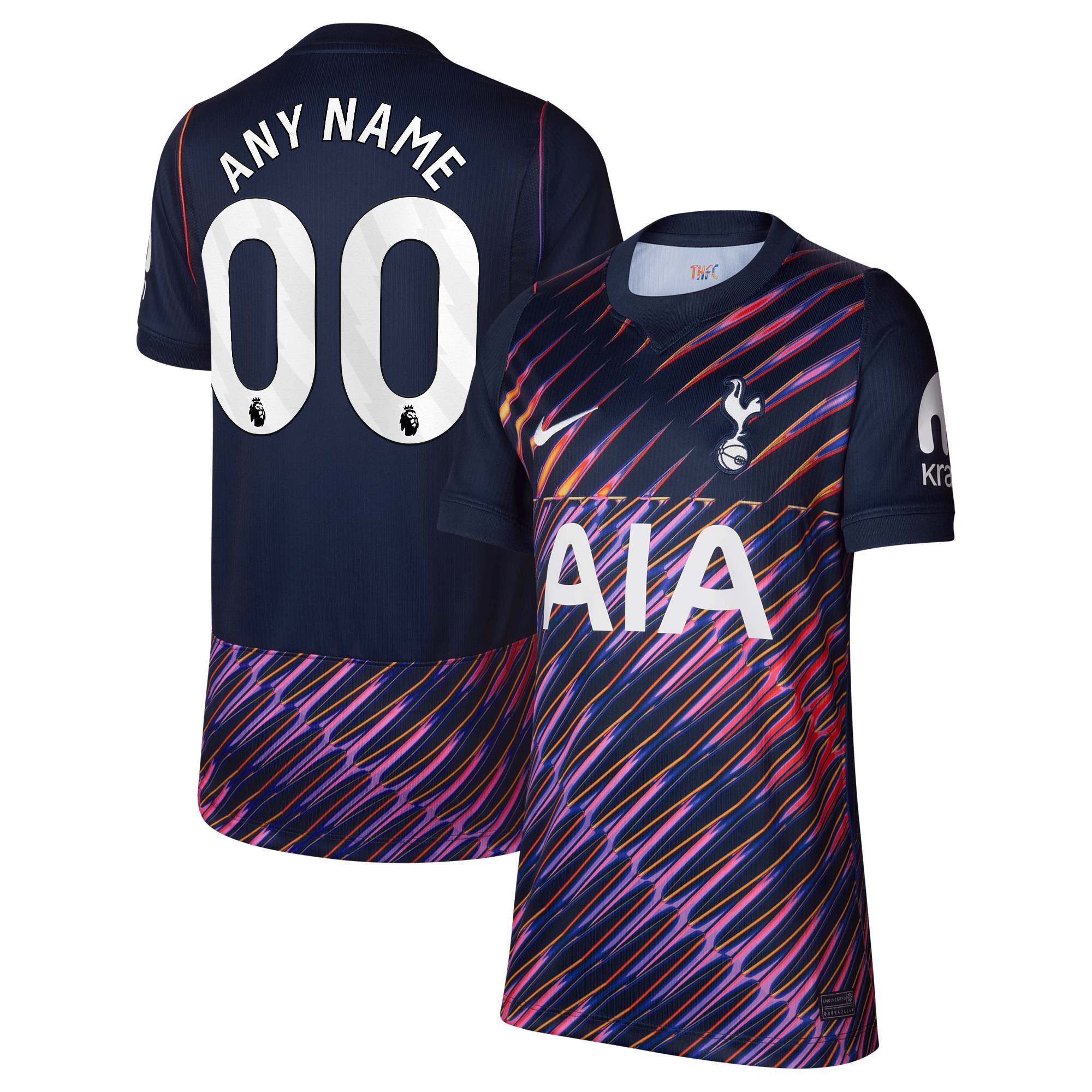 Nike Tottenham Hotspur Youth 2026/27 Away Stadium Replica Custom Jersey