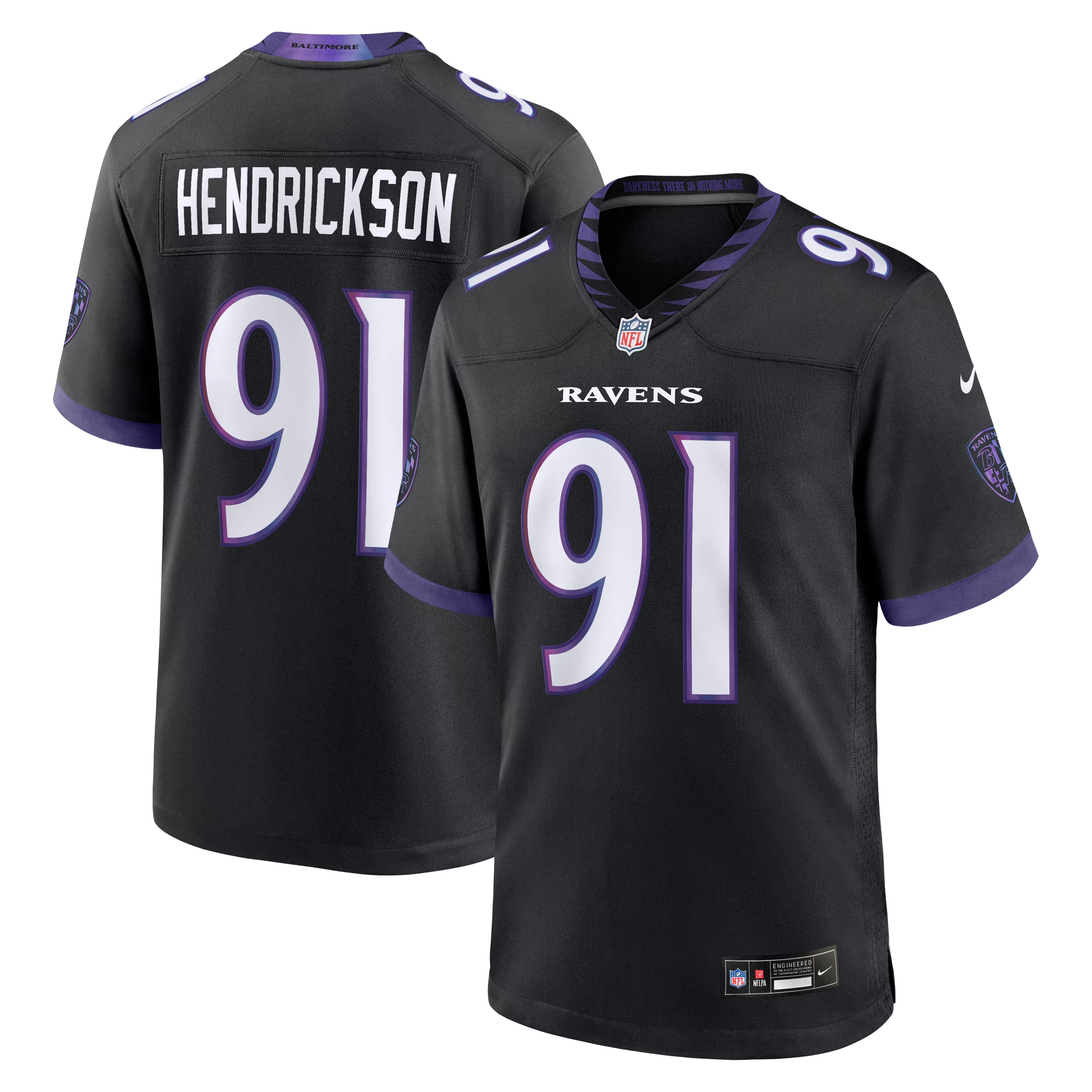 Nike Trey Hendrickson Baltimore Ravens Alternate Game Jersey