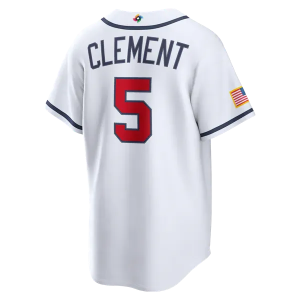 USA Baseball White Stadium Jersey (Ernie Clement)