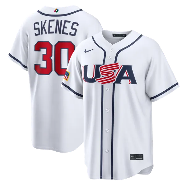 USA Baseball White Stadium Jersey (Paul Skenes)