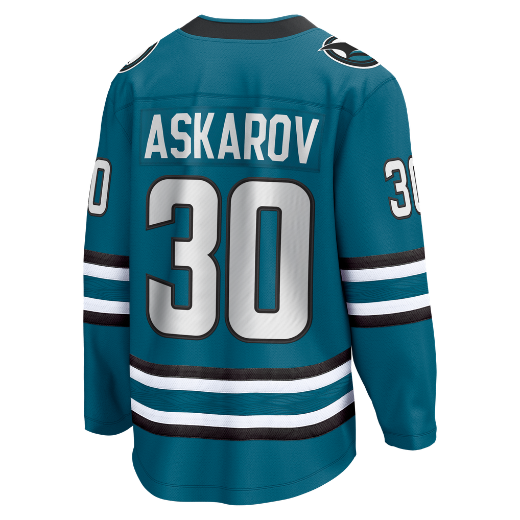 Fanatics Yaroslav Askarov San Jose Sharks Home Breakaway Jersey