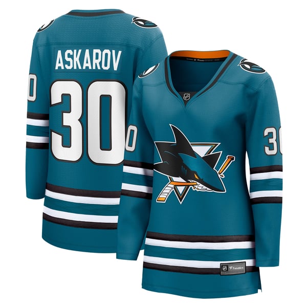 Fanatics Yaroslav Askarov San Jose Sharks Women's Breakaway Jersey