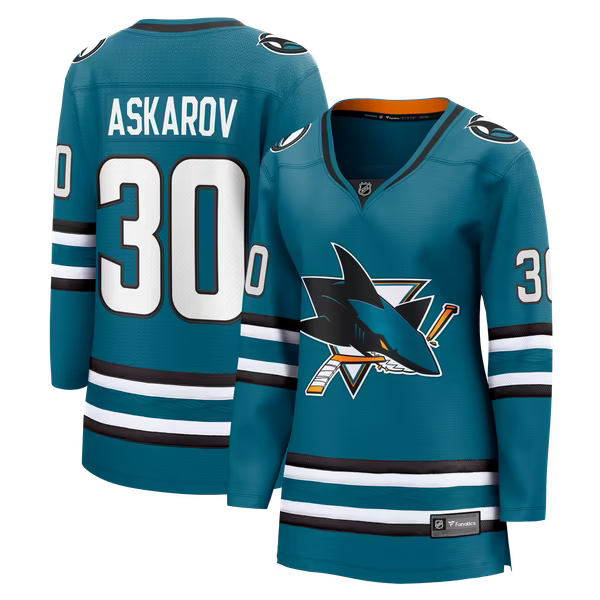 Fanatics Yaroslav Askarov San Jose Sharks Women's Breakaway Jersey